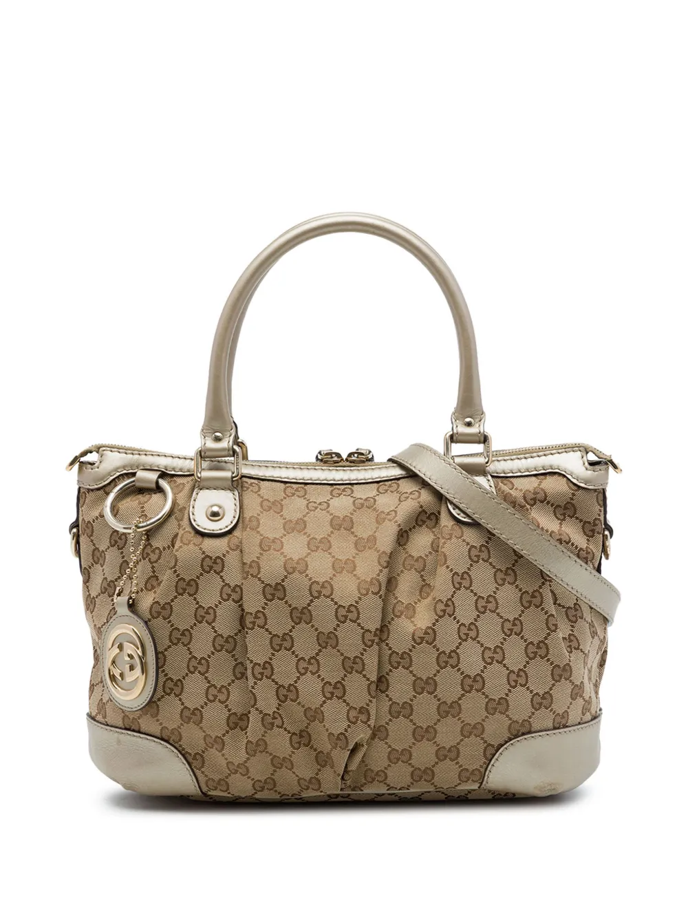 Gucci Pre-Owned 2016-2026 GG Canvas Sukey satchel - Neutrals