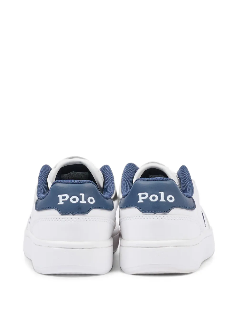 POLO RALPH LAUREN KIDS logo-embroidered sneakers Wit