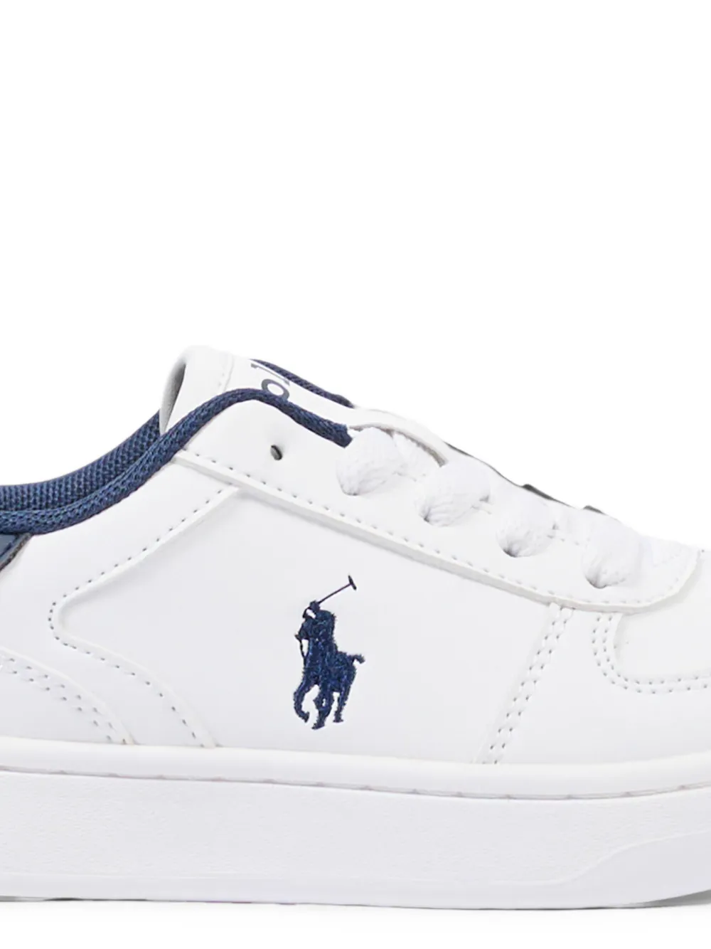 POLO RALPH LAUREN KIDS logo-embroidered sneakers Wit