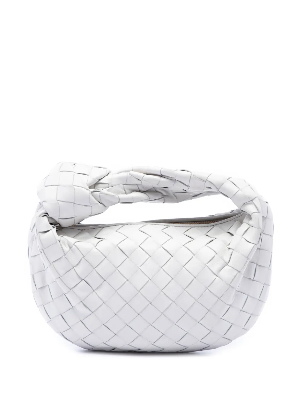 Bottega Veneta Pre-Owned 2012-2026 Mini Nappa Intrecciato Jodie hobo bag - Bianco