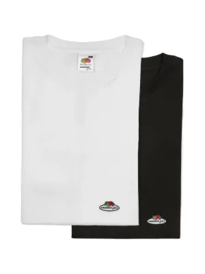 HommeGirls x Fruit Of The Loom Striped Cotton t-shirt | Blue