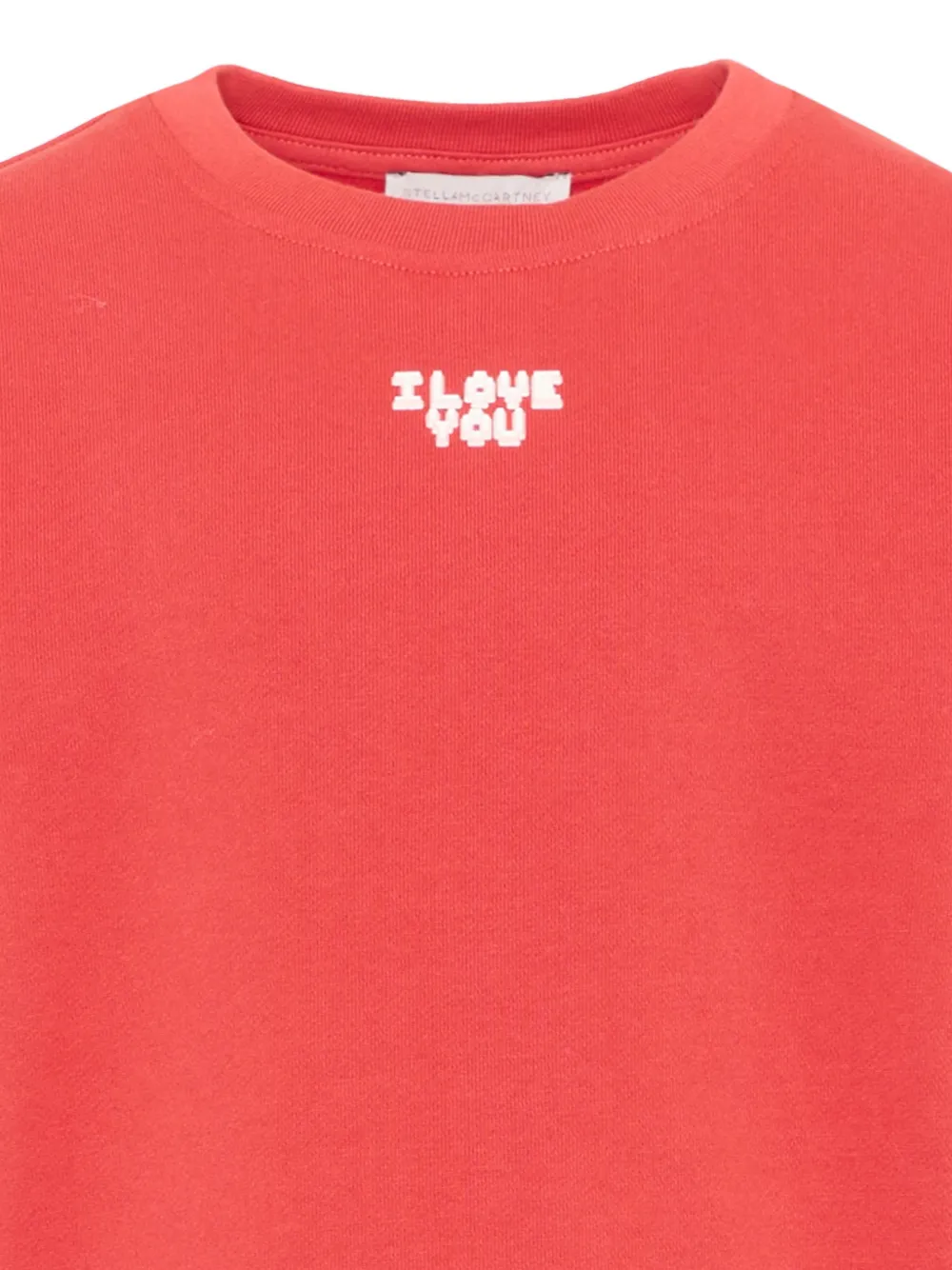 Stella McCartney Kids Katoenen sweater met logoprint Rood