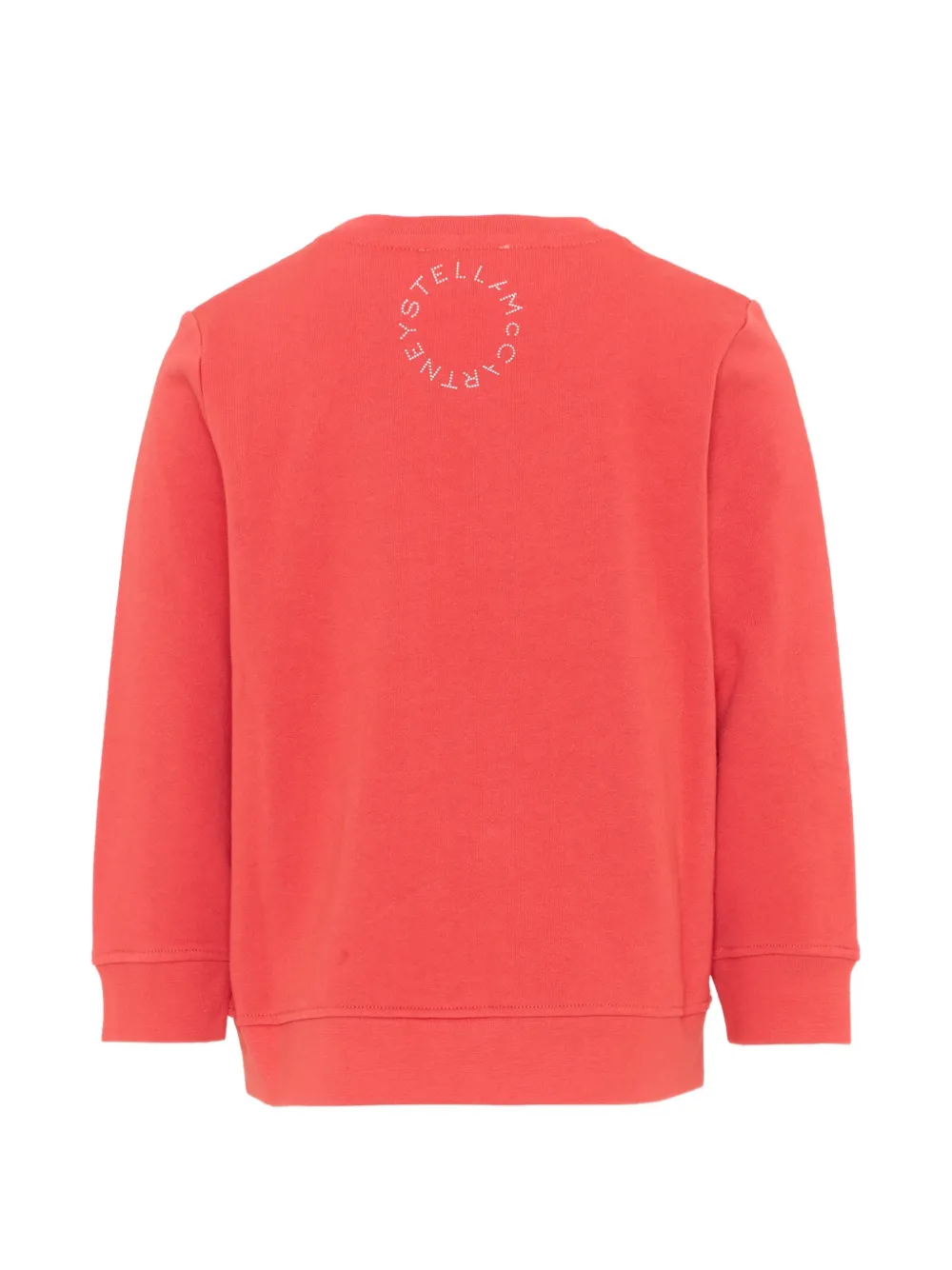Stella McCartney Kids Katoenen sweater met logoprint Rood