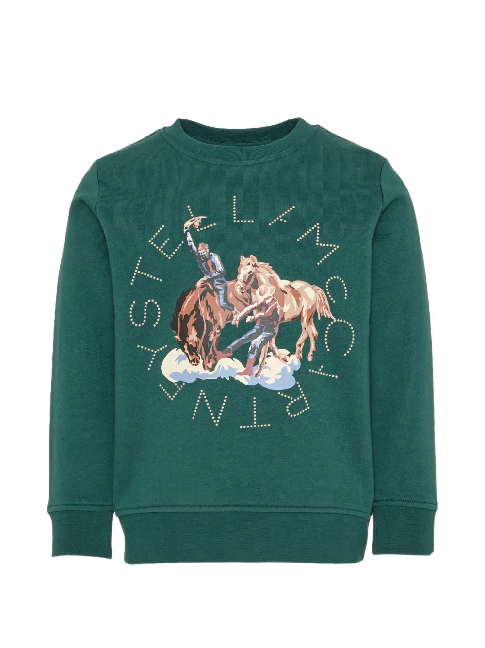 Stella McCartney Kids graphic-print sweater - Verde