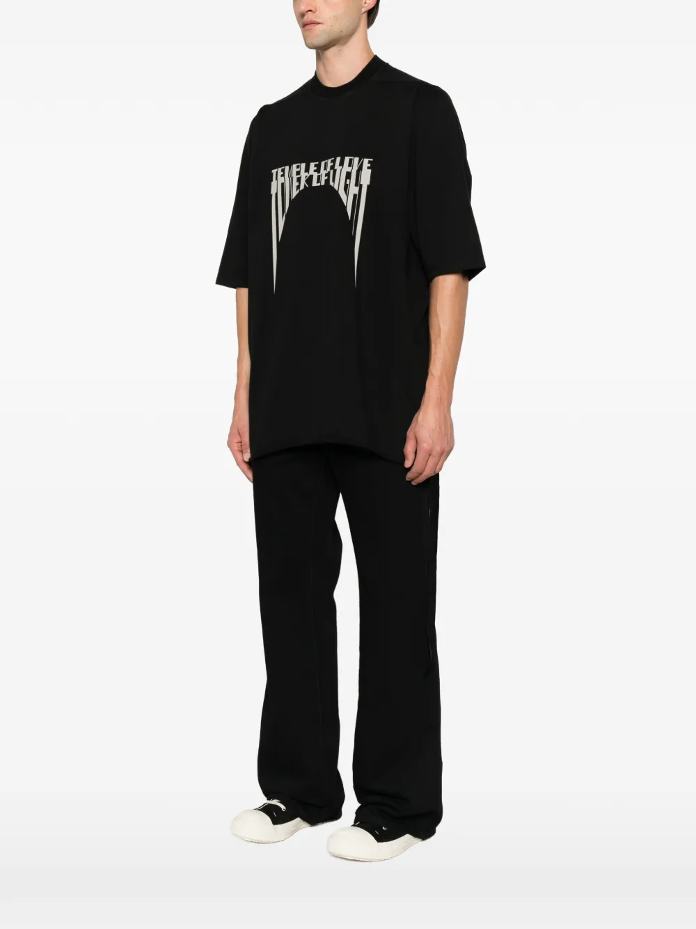 Rick Owens DRKSHDW graphic-print T-shirt Zwart