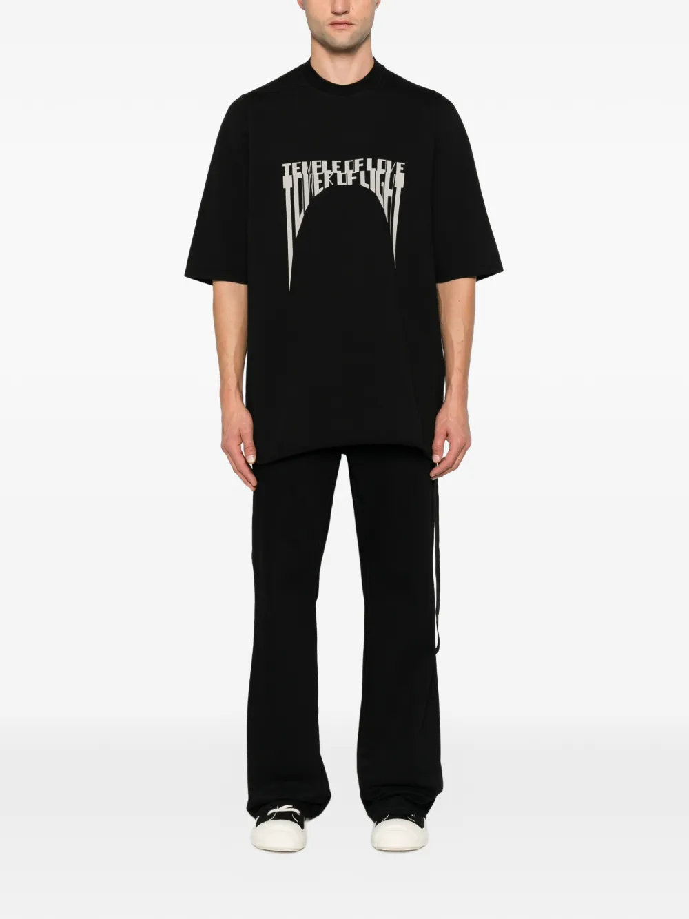 Rick Owens DRKSHDW graphic-print T-shirt Zwart