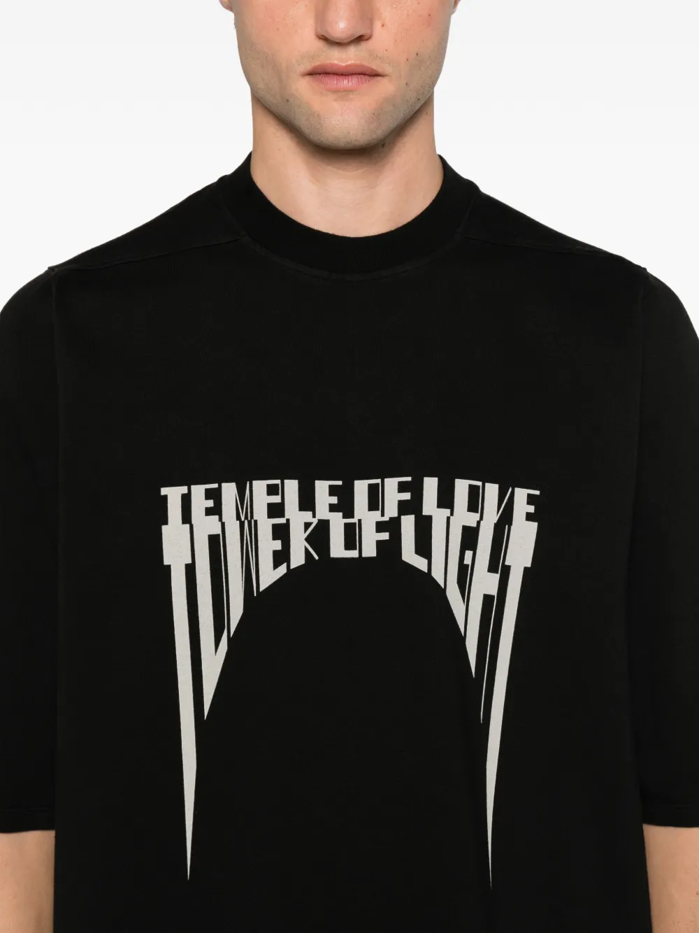Rick Owens DRKSHDW graphic-print T-shirt Zwart