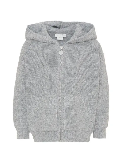 Stella McCartney Kids sudadera con capucha y cremallera