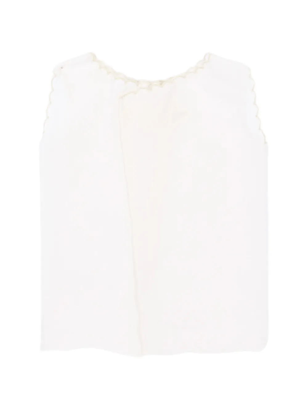 Mariella Ferrari Lucky embroidered sleeveless top Wit