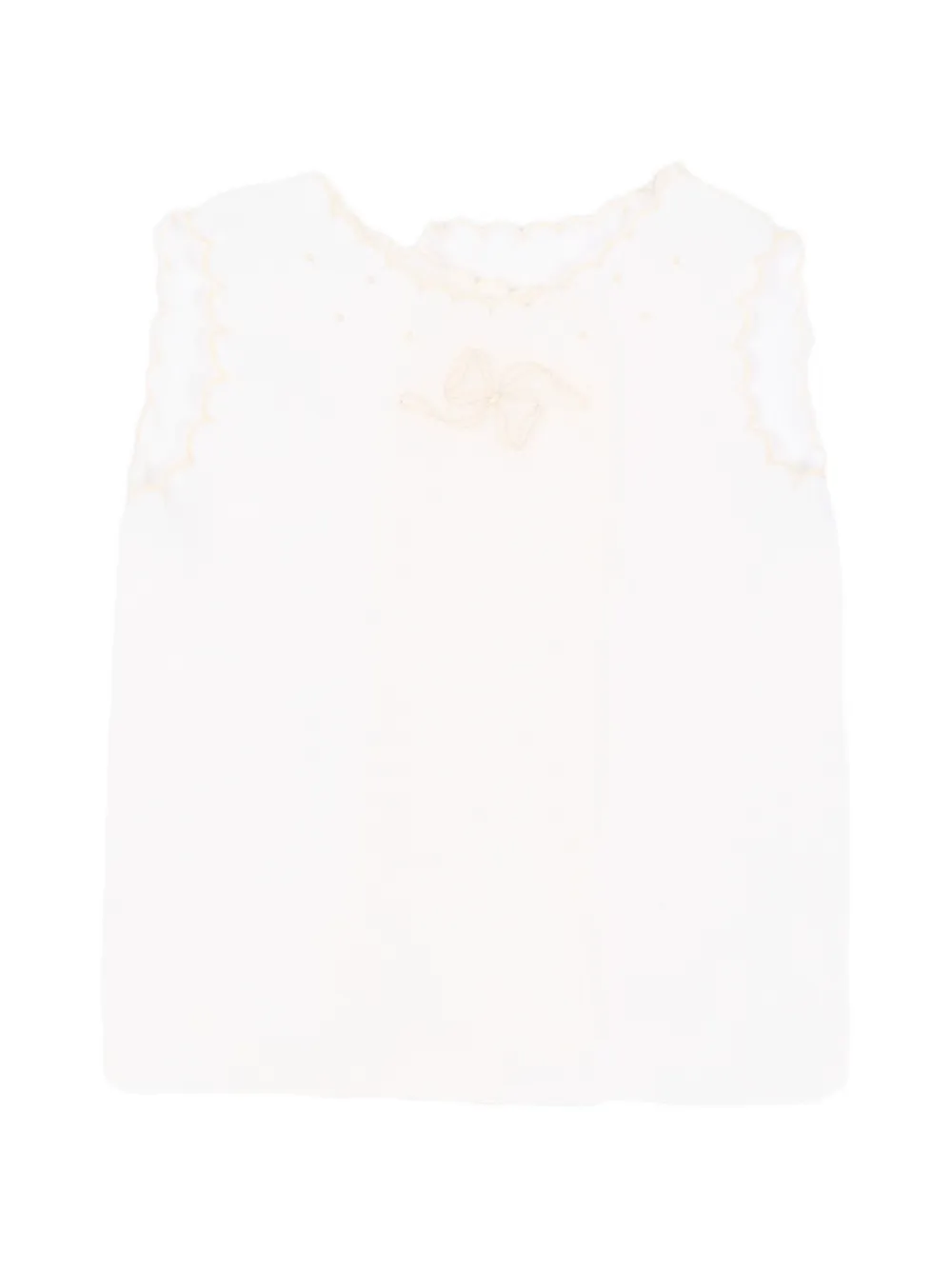 Mariella Ferrari Lucky embroidered sleeveless top - Bianco