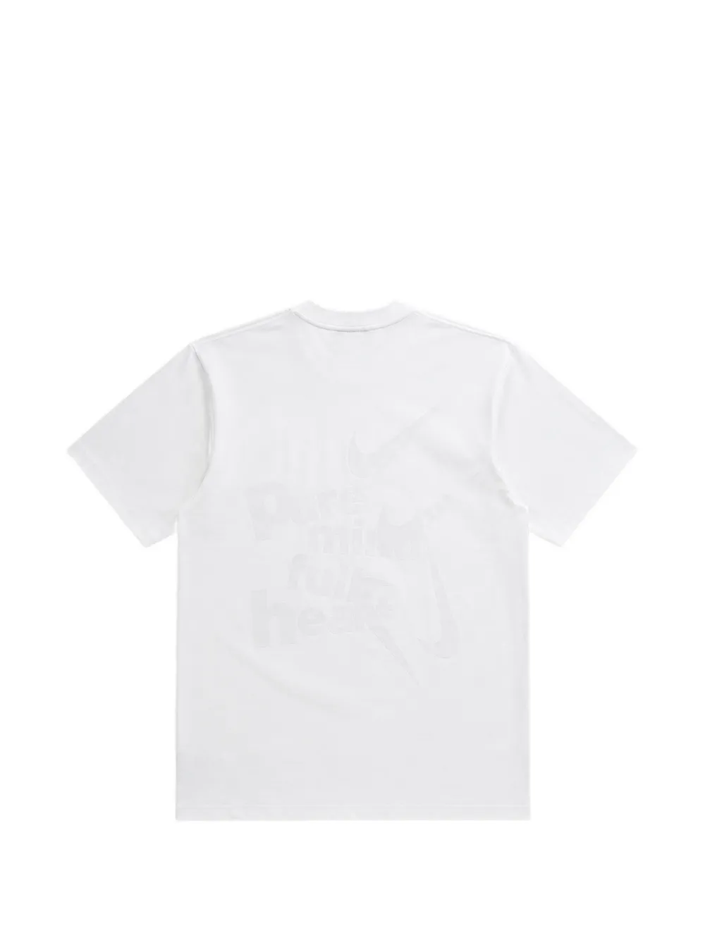Black Comme Des Garçons x Nike T-shirt met print Wit