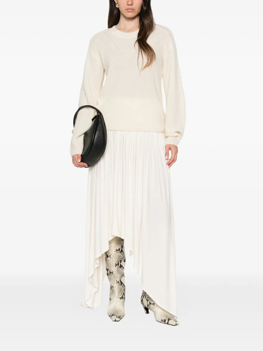 BOSS Trui met geperforeerde details Beige