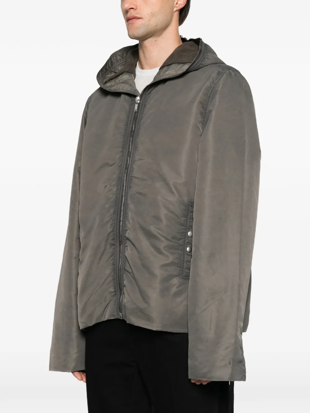 Rick Owens DRKSHDW Jack met capuchon Grijs