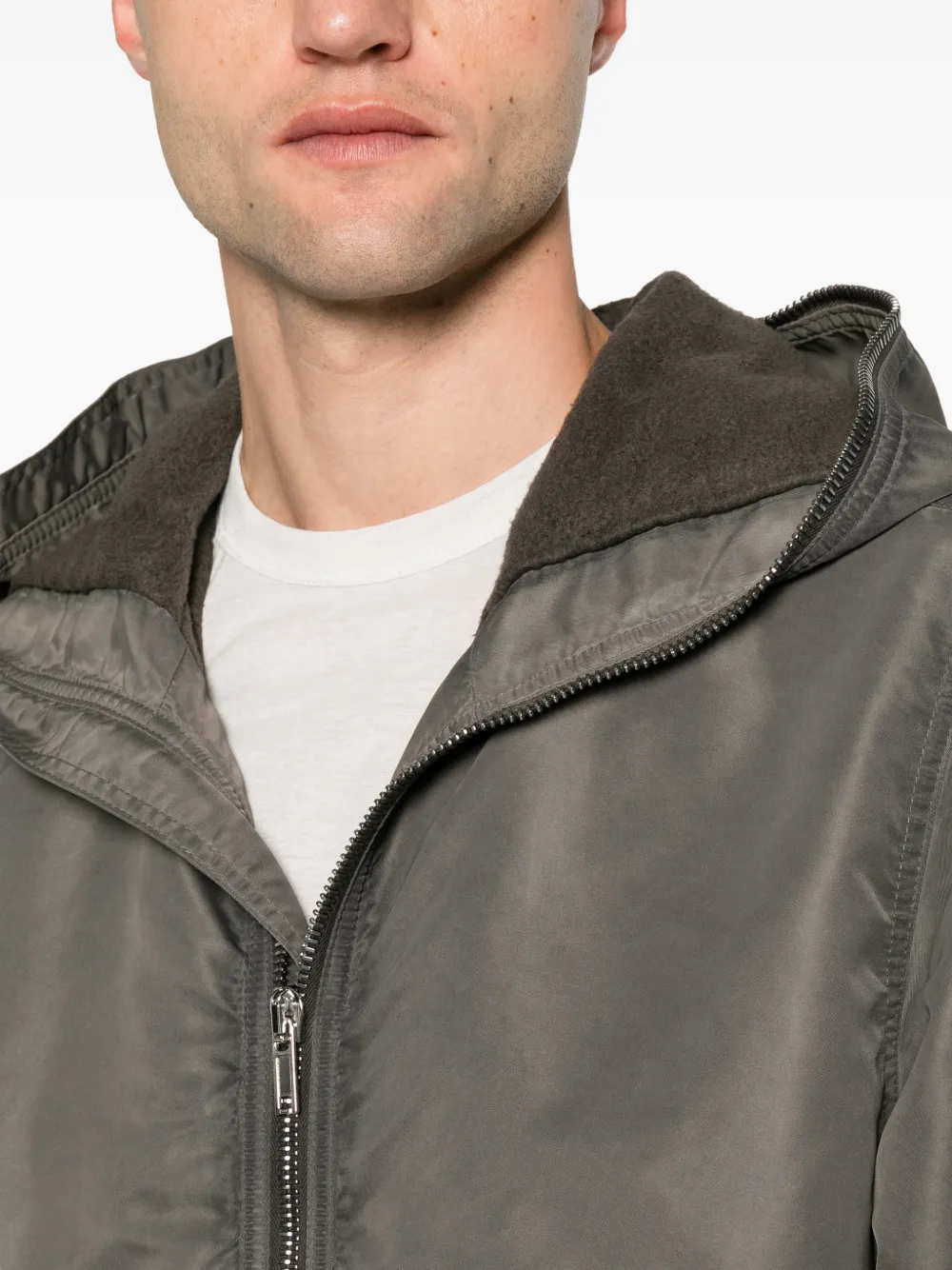 Rick Owens DRKSHDW Jack met capuchon Grijs