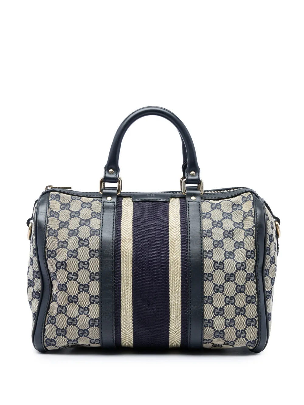 Gucci Pre-Owned 2016-2026 Medium GG Canvas Web Joy Boston Bag satchel - Toni neutri