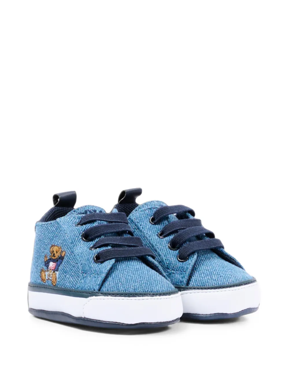POLO RALPH LAUREN KIDS round-toe sneakers - Blu