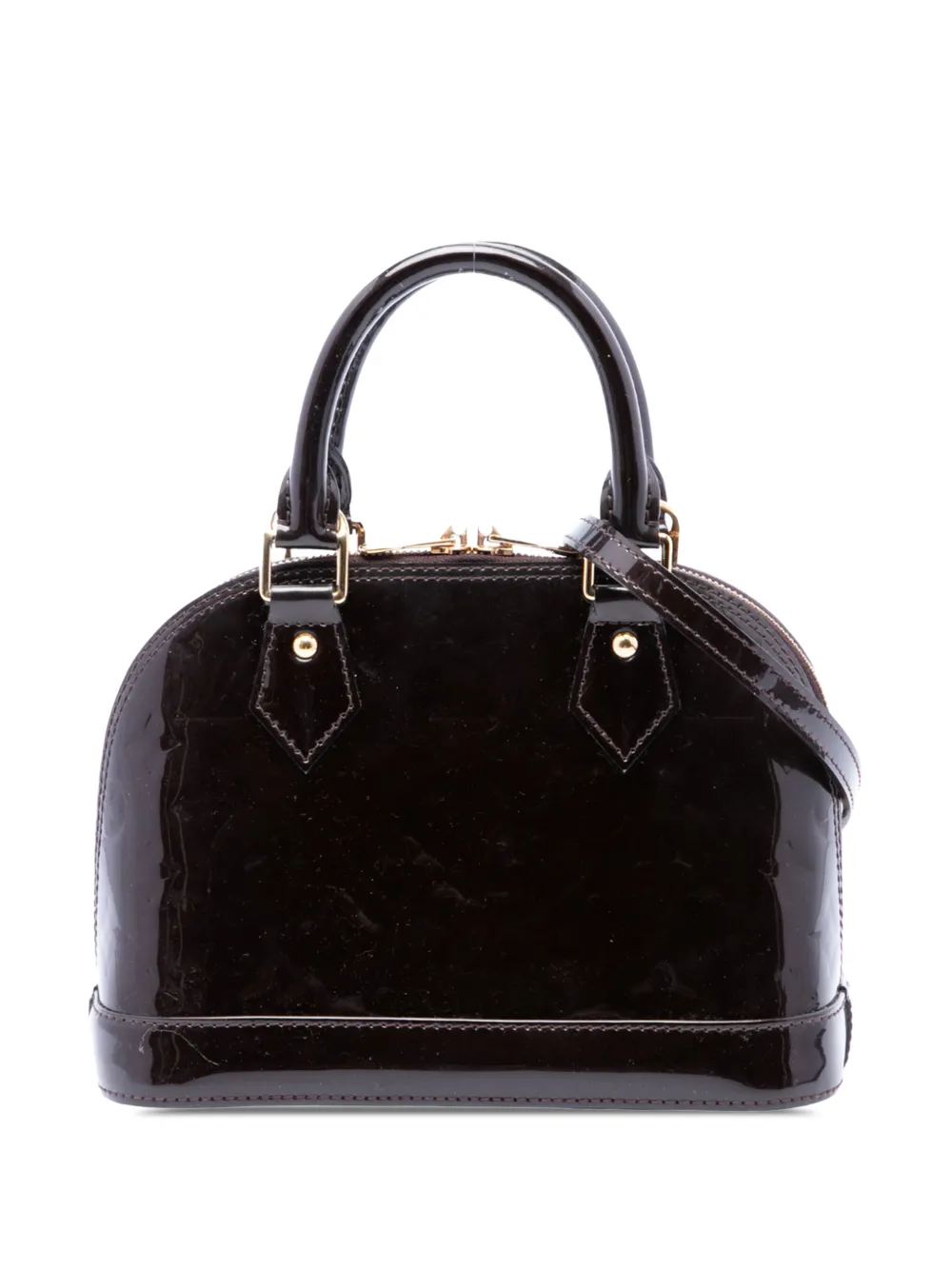 Louis Vuitton Pre-Owned 2017 Monogram Vernis Alma BB satchel - Viola