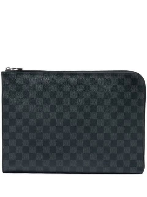 Louis Vuitton Pre-Owned 2018 Damier Graphite Pochette Jour GM clutch bag