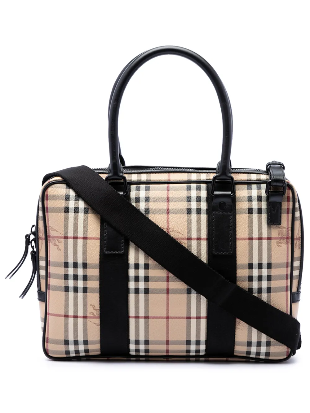 Burberry Pre-Owned 2000-2017 Haymarket Check Coated Canvas business bag - Toni neutri