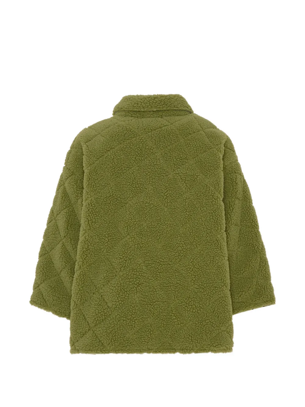 Stella McCartney Kids Giubbini quilted borg jacket Groen