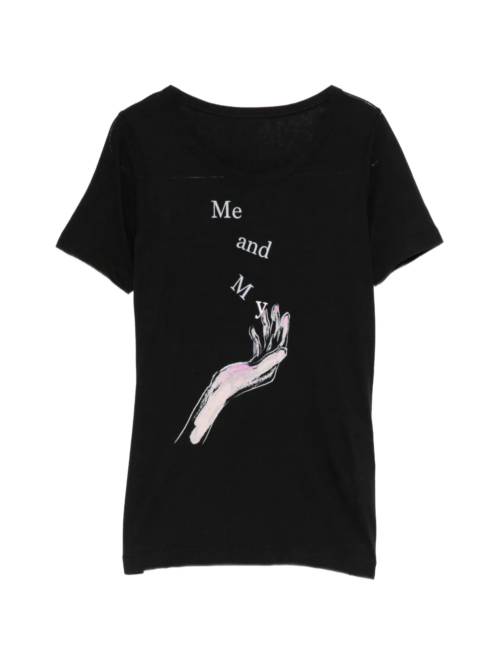 Yohji Yamamoto t-shirt à imprimé graphique - Noir Yohji Yamamoto t-shirt à imprimé graphique - Noir