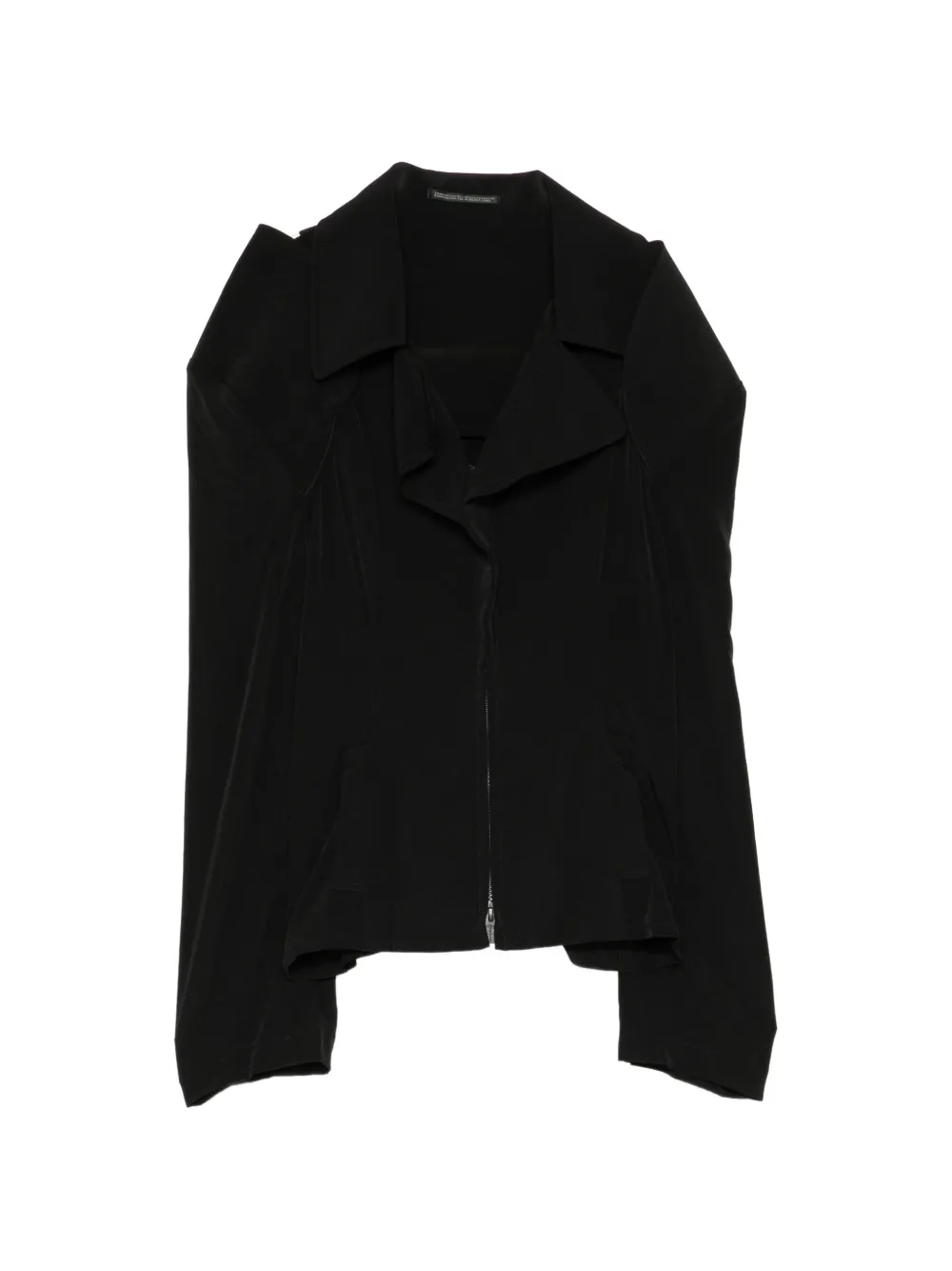 Yohji Yamamoto Crepe De Chine O shoulder jacket