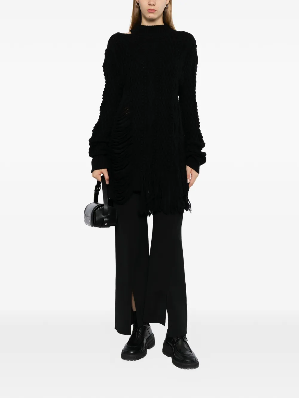 Yohji Yamamoto Carma trui Zwart