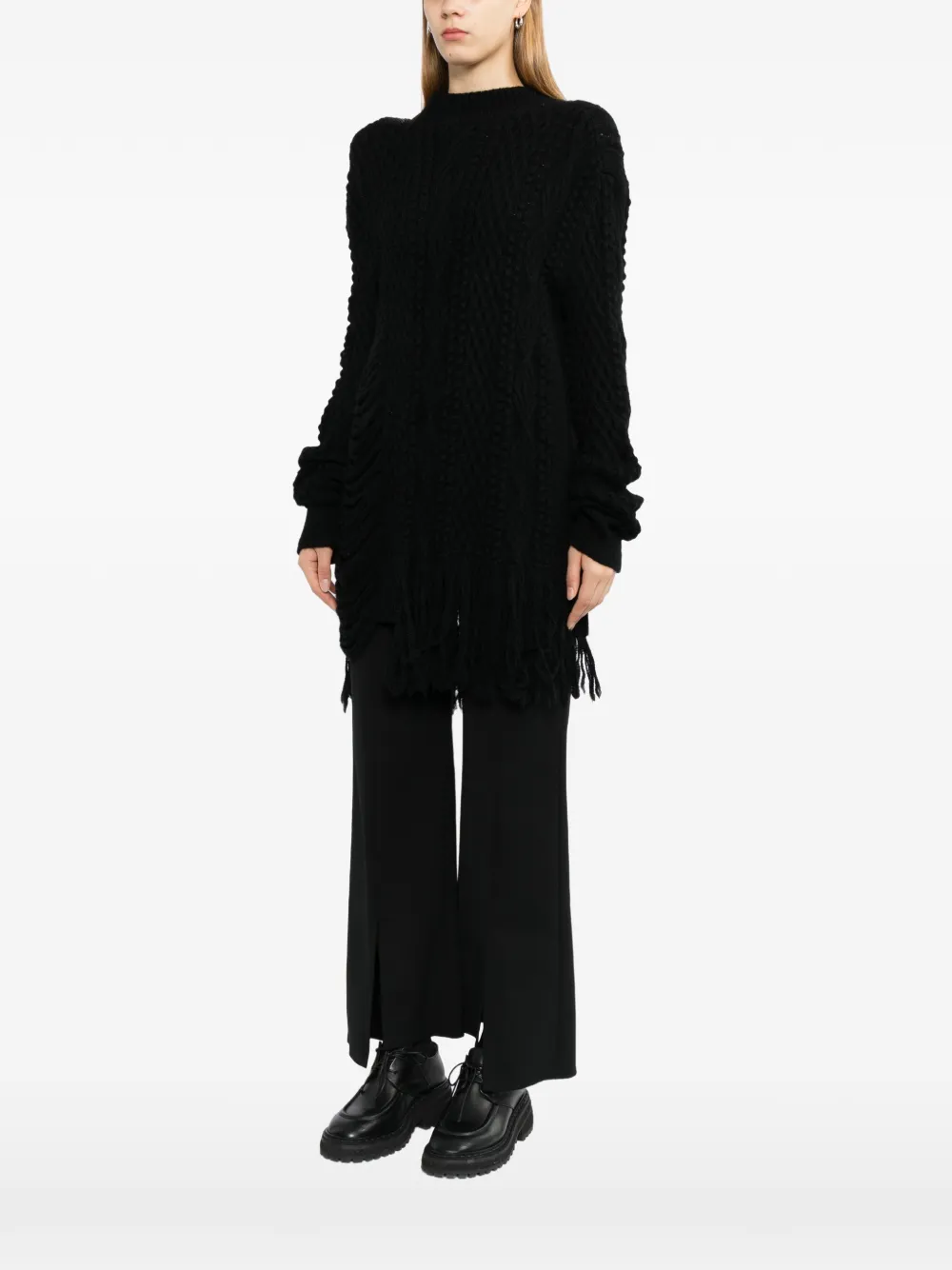 Yohji Yamamoto Carma trui Zwart