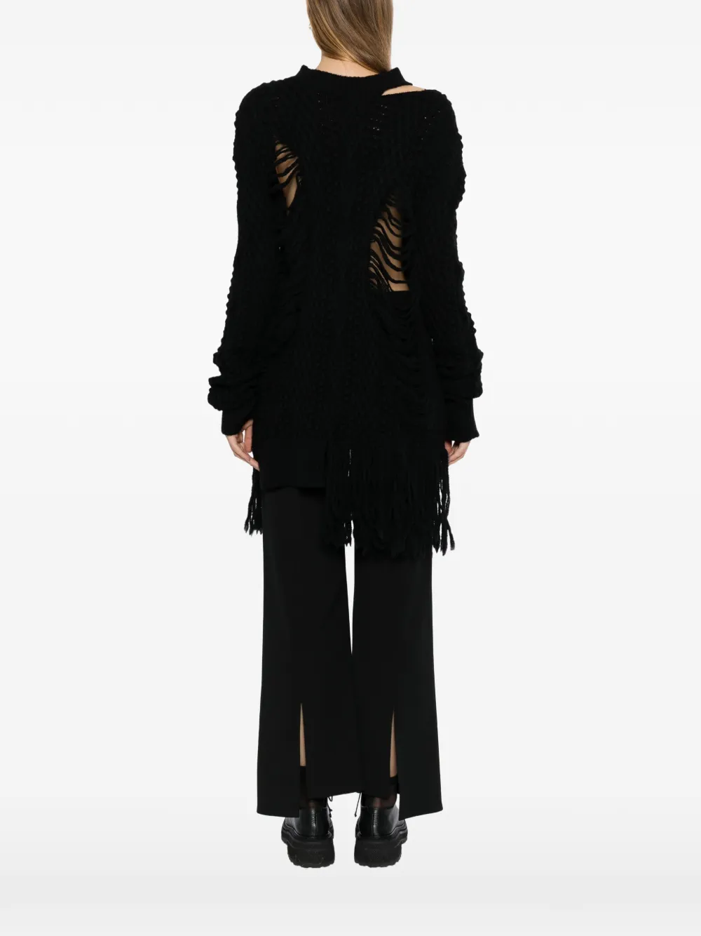 Yohji Yamamoto Carma trui Zwart