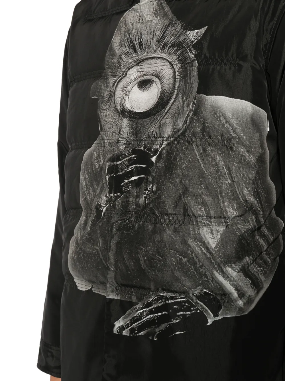 Yohji Yamamoto Gewatteerd overhemd Zwart