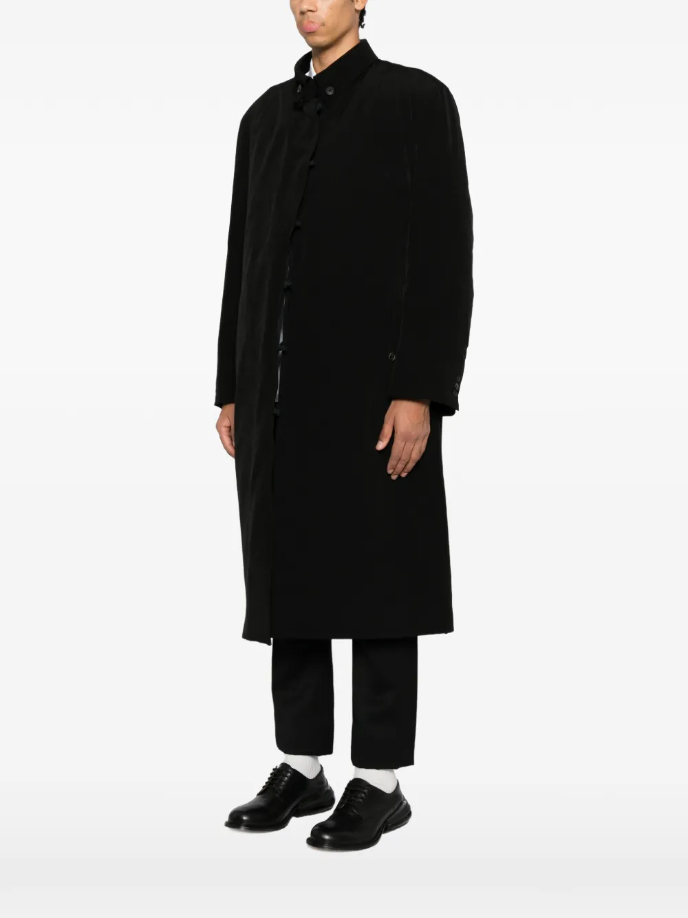 Yohji Yamamoto Smokingjas met ceintuur Zwart