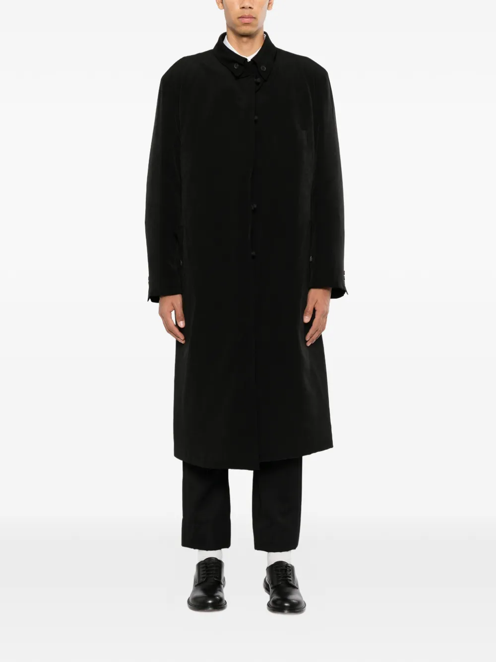 Yohji Yamamoto Smokingjas met ceintuur Zwart