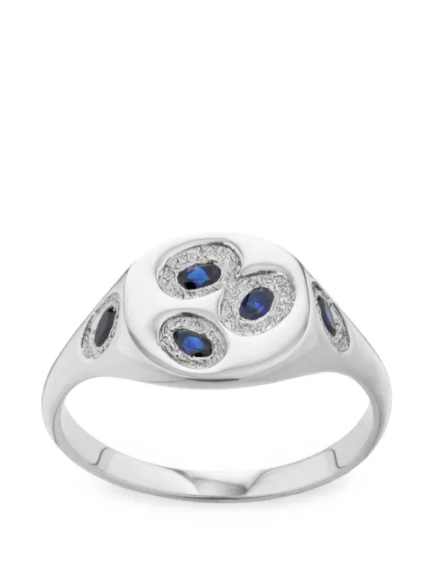 Bleue Burnham Mini Oval Chloroplast signet ring