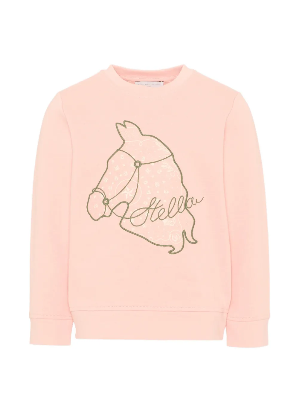 Stella McCartney Kids horse-print sweatshirt - Rosa