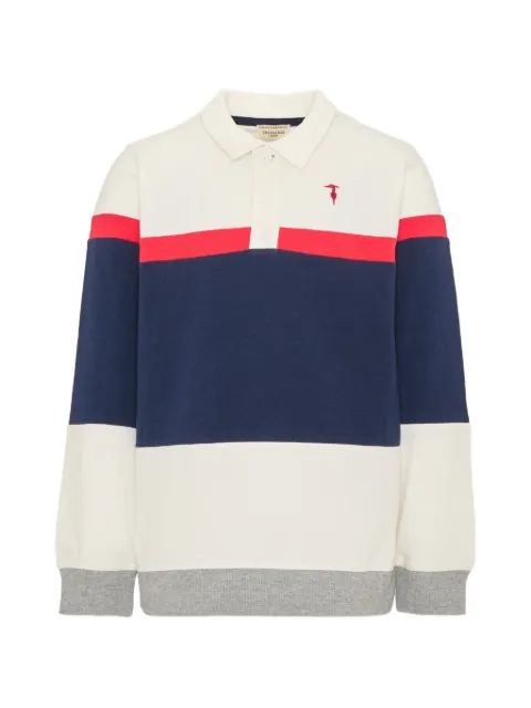 TRUSSARDI JUNIOR polo colour block à manches longues
