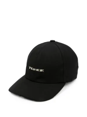 Alexander McQueen Logo Embroidered Cap | Black | FARFETCH AO