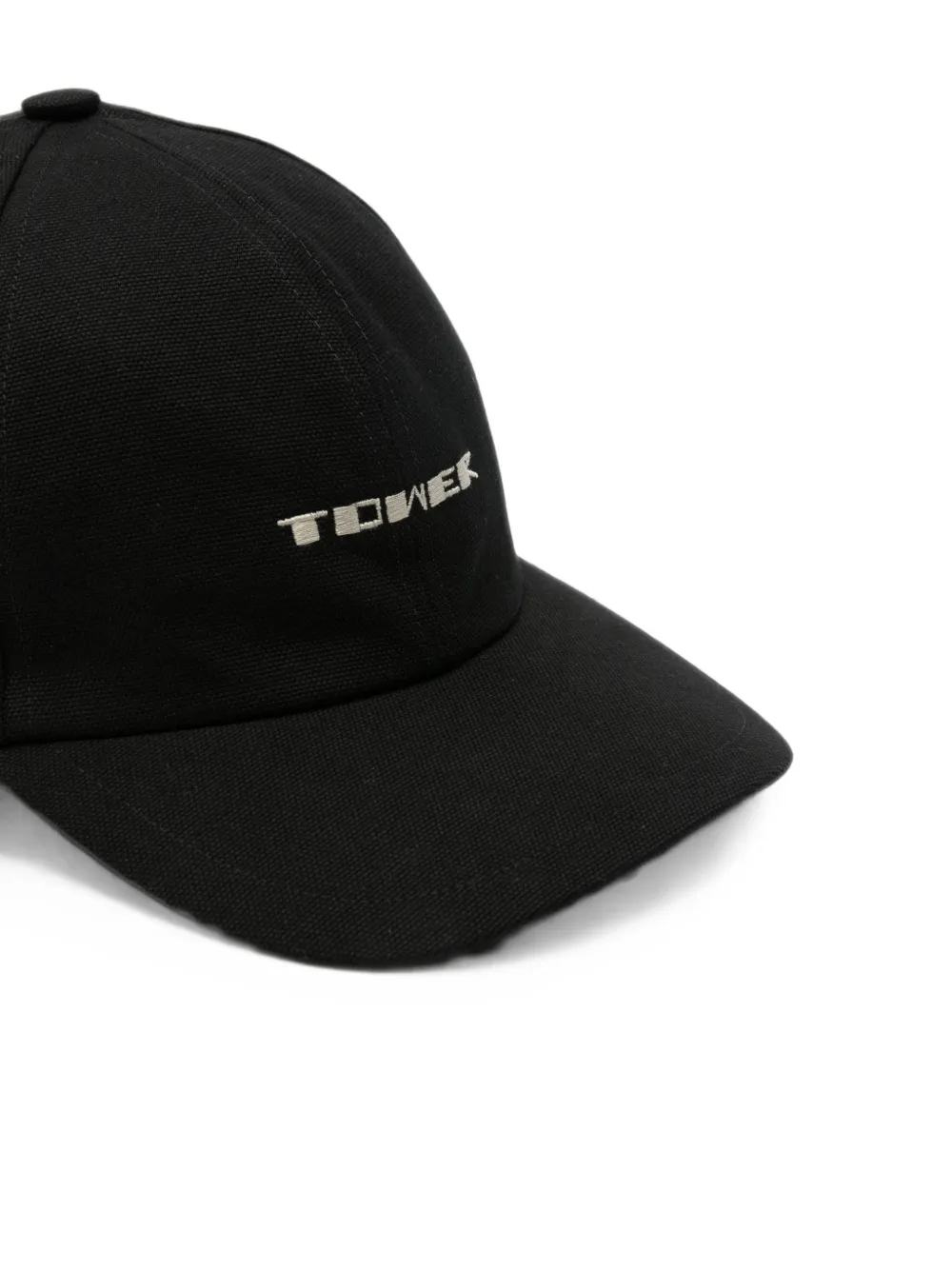 Rick Owens DRKSHDW Honkbalpet met geborduurd logo Zwart