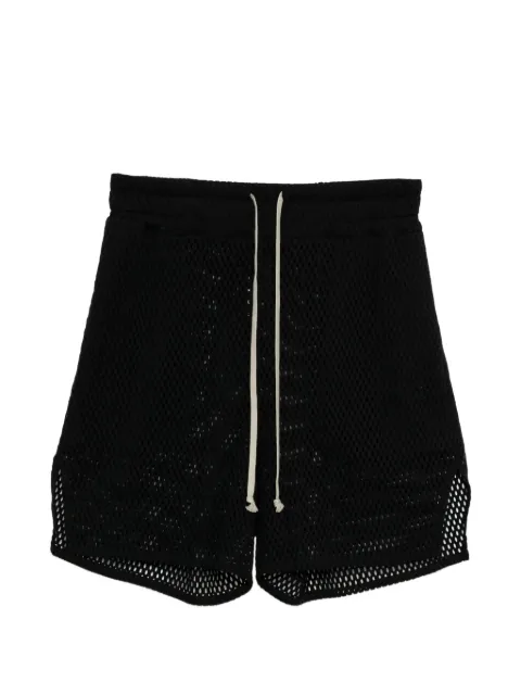 Rick Owens mesh-knit drawstring shorts