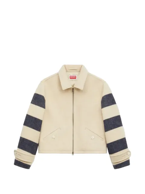 Kenzo striped-sleeve jacket