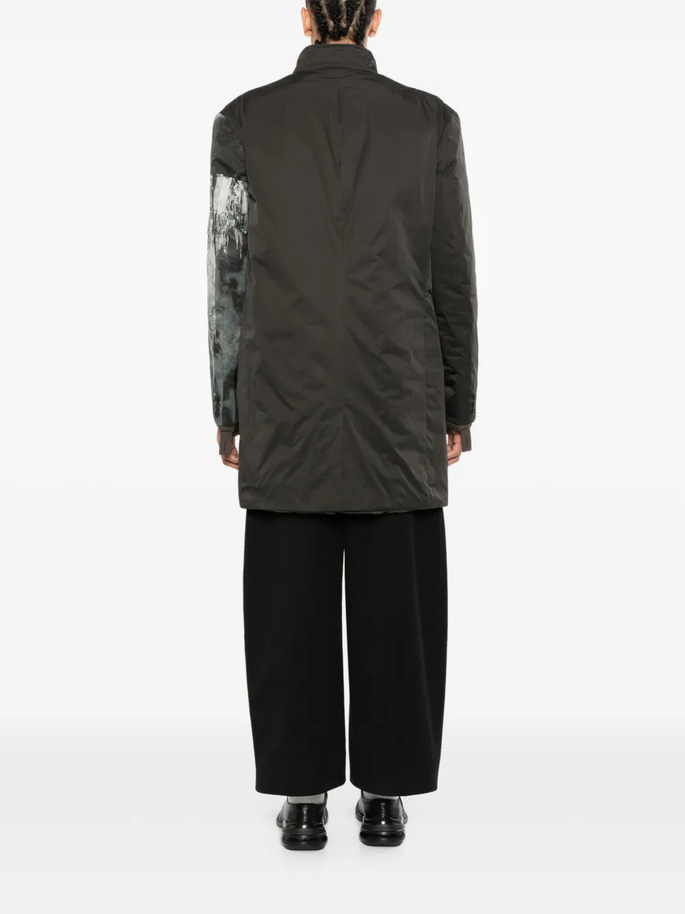 Yohji Yamamoto Smoking Gothic jack met print Zwart
