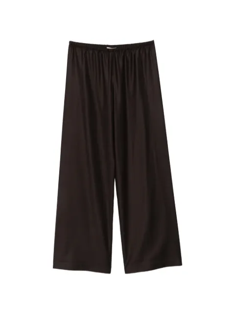 Herno elasticated wide-leg trousers