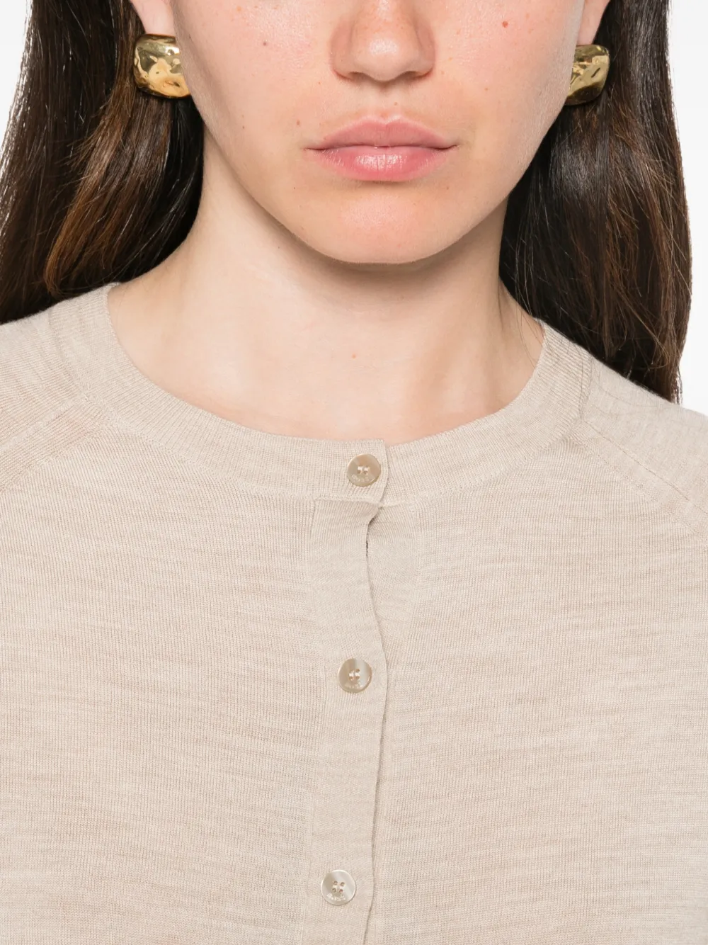 BOSS Vest met raglan mouwen Goud