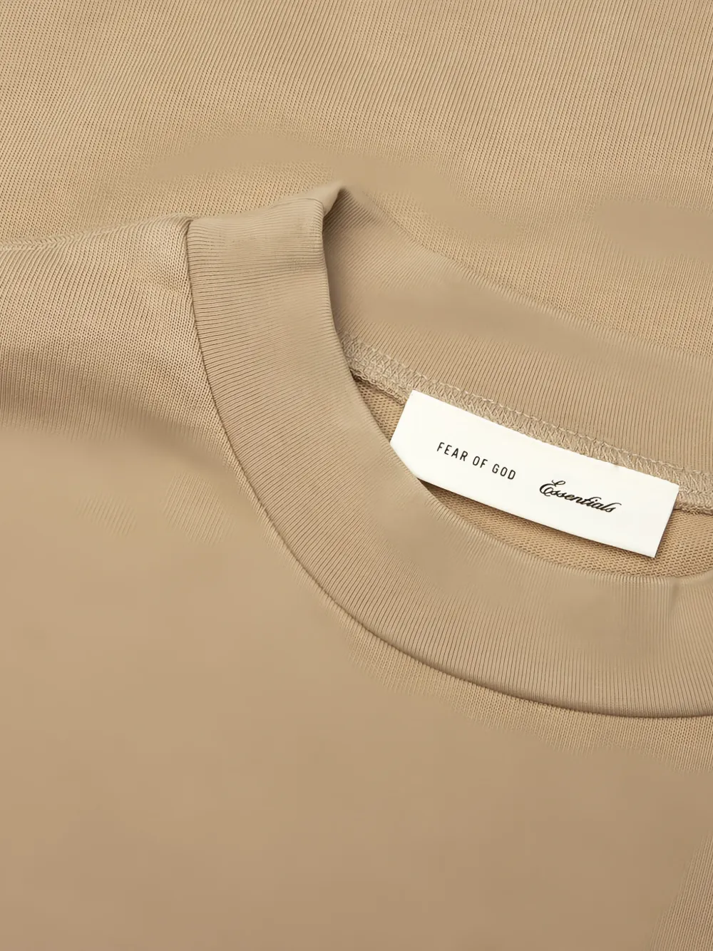 FEAR OF GOD ESSENTIALS Training 90s T-shirt met logoprint Beige