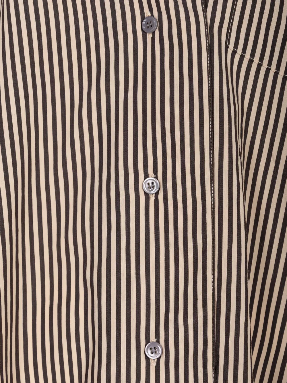 AGOLDE Aris Striped Shirt in Neutrals, view 3