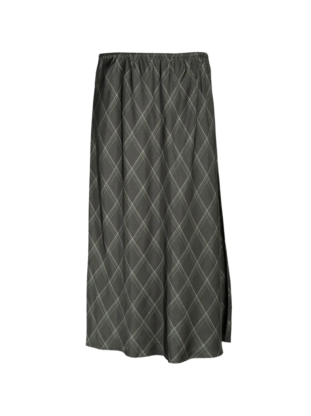Vince diamond-plaid slip midi skirt - Verde