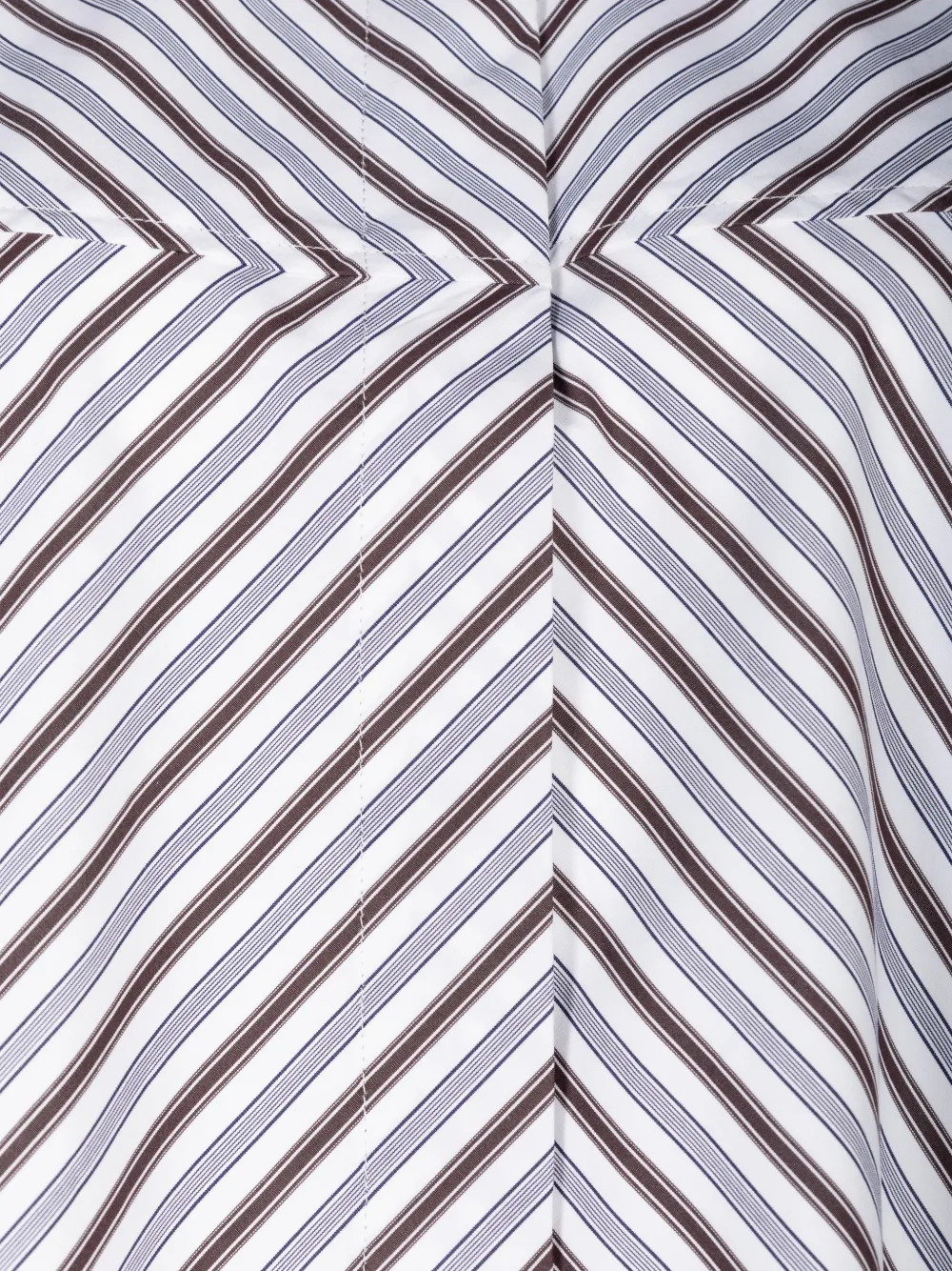 AGOLDE Agnes Striped Shirt in White, view 3