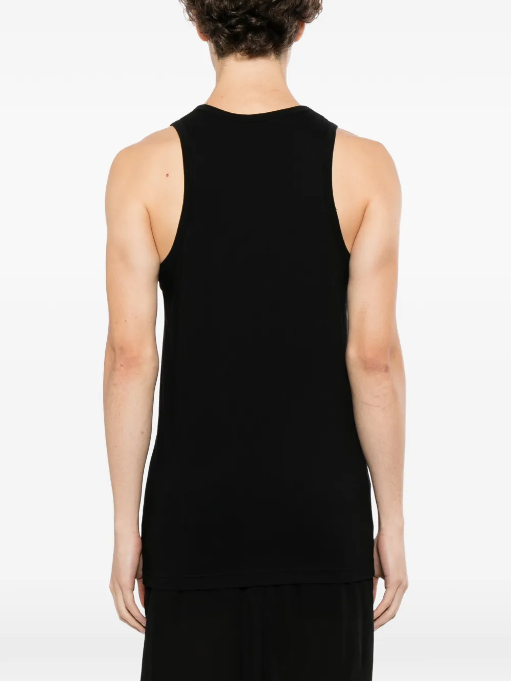 Yohji Yamamoto button-up tank top Zwart