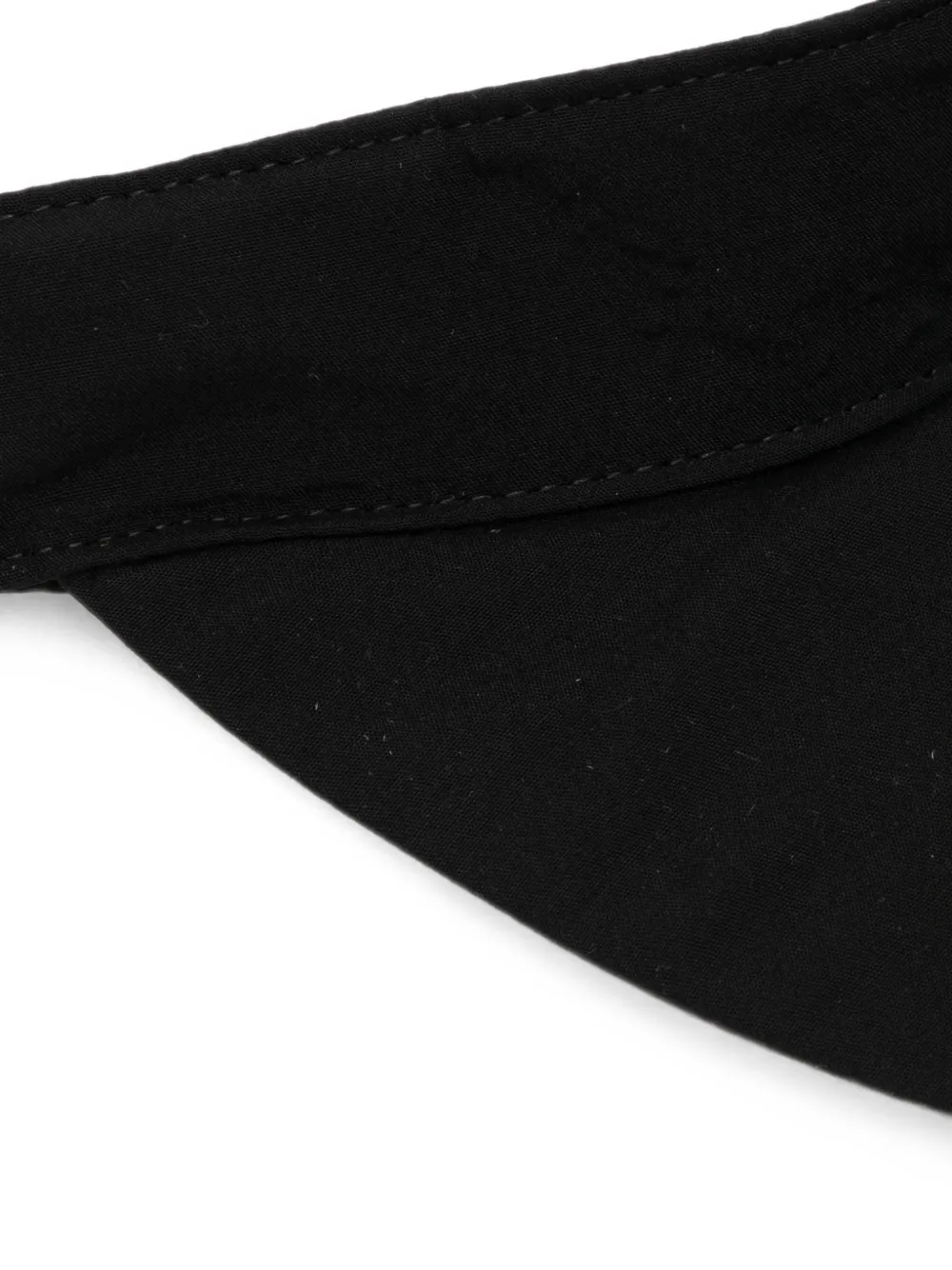 Yohji Yamamoto Popeline zonneklep Zwart