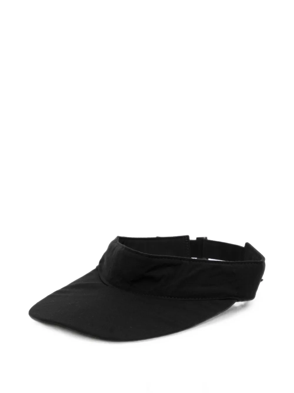 Yohji Yamamoto visière en popeline - Noir