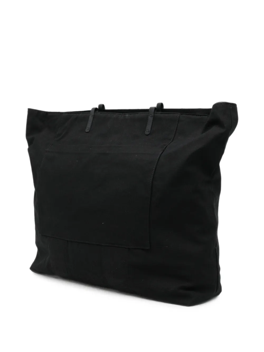 Yohji Yamamoto x Topologie tech sateen yy tote bag Zwart